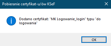 Lista certyfikatów